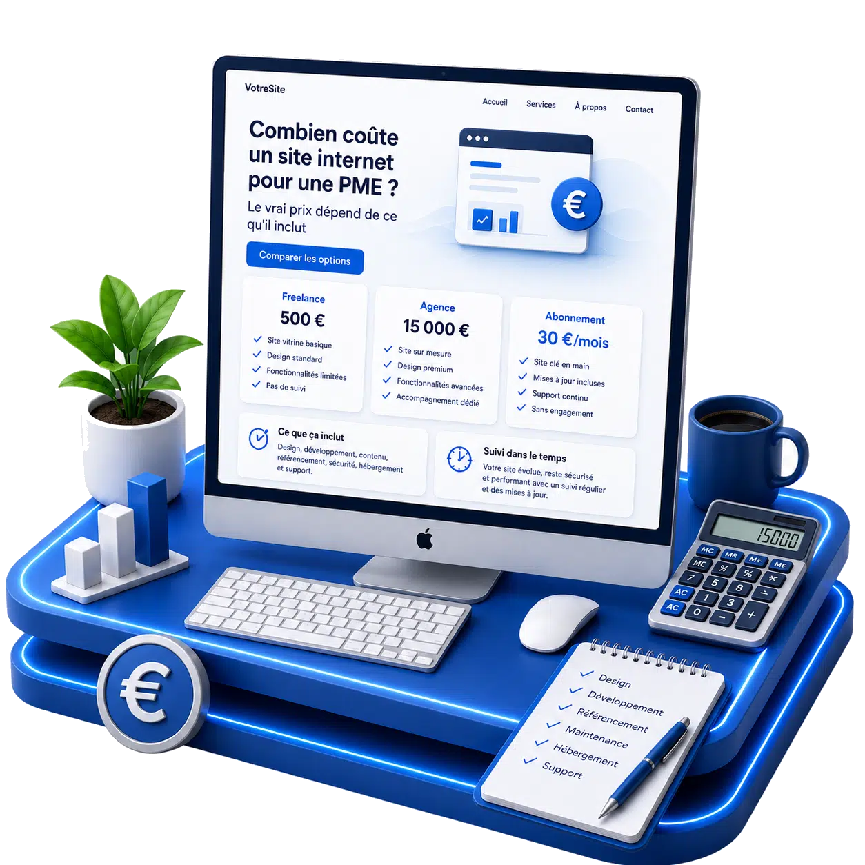 Budget et coûts d'un site internet professionnel : les postes de dépense à anticiper