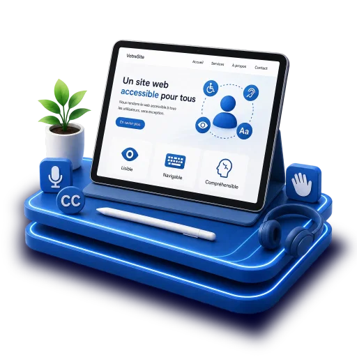 Site internet accessible et lisible par tous, quel que soit l'appareil ou la situation de l'utilisateur