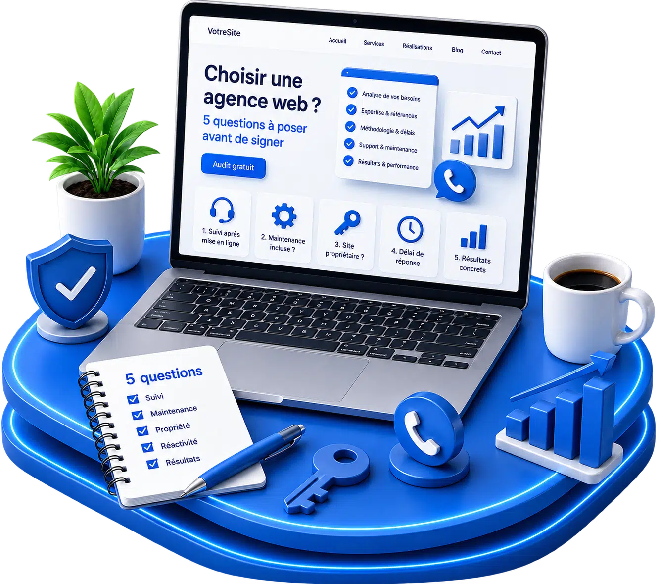 questions à poser agence web · choisir prestataire site internet · agence web PACA fiable · éviter mauvaise agence web