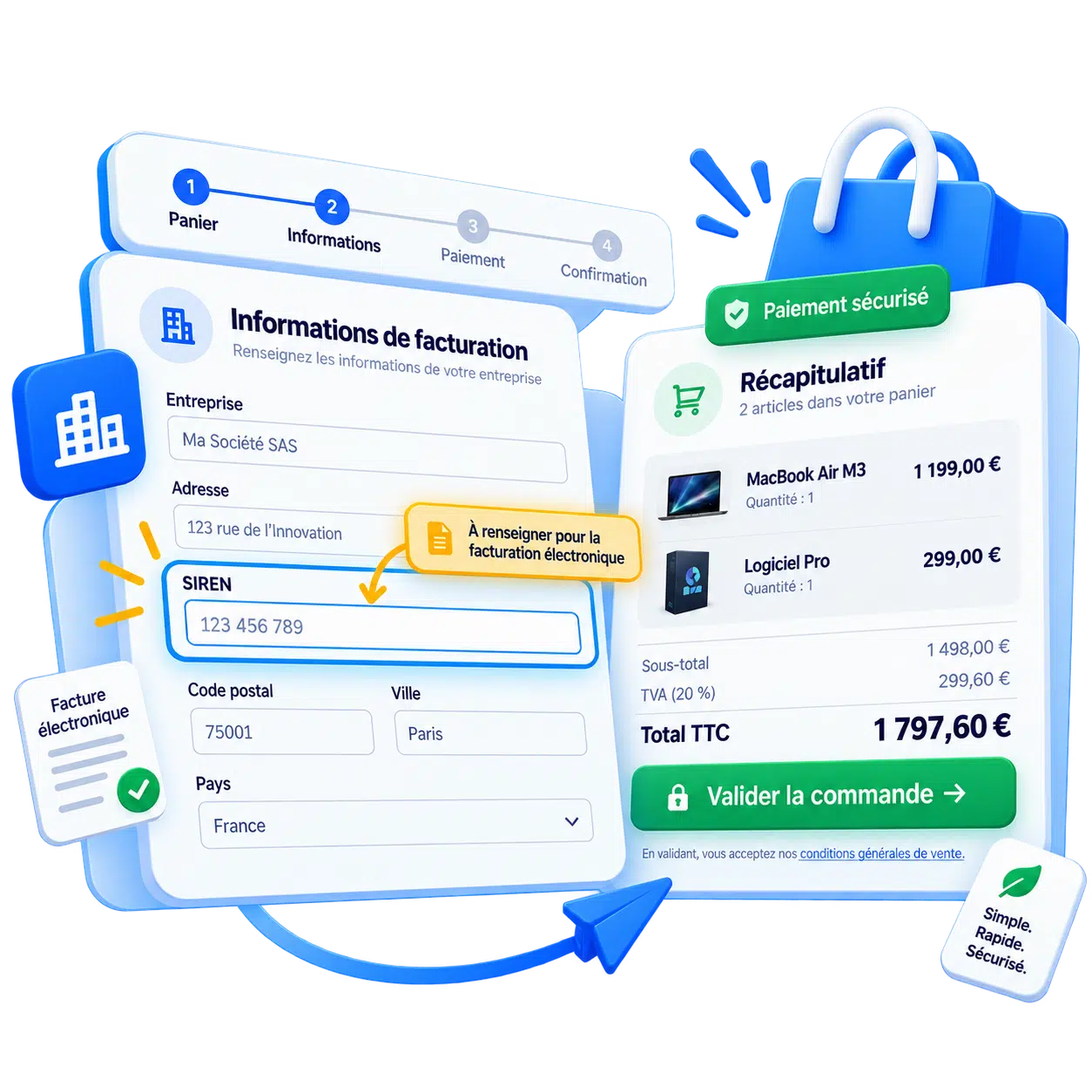 facturation électronique pour mon site woocommerce